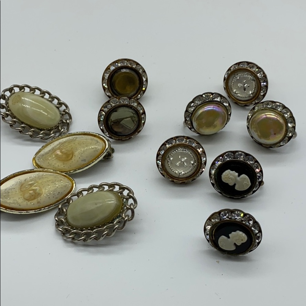 Vintage clip on earrings